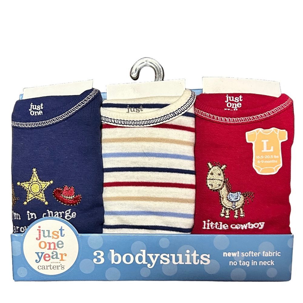 Carter's Bodysuits - Baby L (6-9M) - 3-Pack